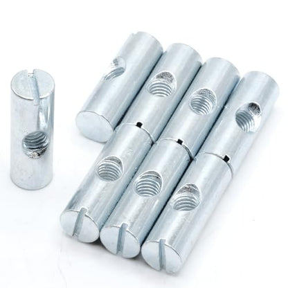 ReplacementScrews M6 x 30mm Cross Dowel Barrel Nuts with Centered Hole