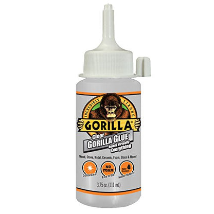 Gorilla Clear Glue, 3.75 Ounce Bottle, Clear, (Pack of 4)