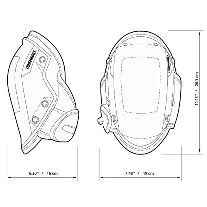 ToughBuilt - FoamFit Non-Marring Knee Pads, Adjustable Straps, TB-KP-203R
