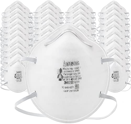 3M N95 Particulate Disposable Respirator 8200, NIOSH, 8 Packs of 20