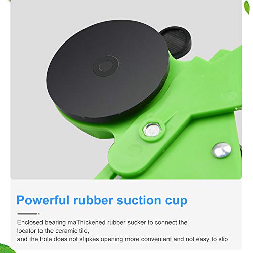 Drill Bit Hole Saw Guide, 4-83mm Adjustable Tile Hole Cutter for Ceramic - color: green