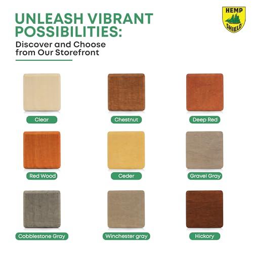 Premium Outdoor Wood Stain & Sealer, Semi-Transparent, UV Protection, Waterproof (Chestnut, 1 Gallon) - color: Chestnut, size: 1 Gallon