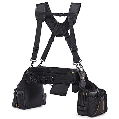 ToughBuilt - Framer Suspension Rig, Quick-Adjust Straps, TB-303-6 - size: Framer Suspension Rig (Small Pouches)