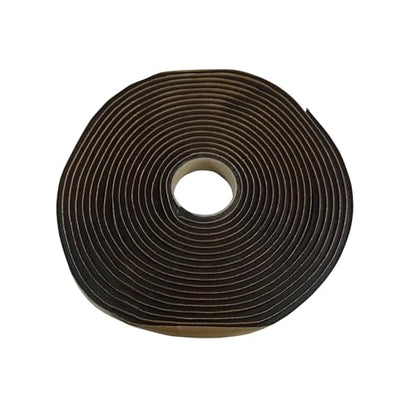 WRS 3/16" x 1/2" Double Sided Butyl Tape, Black, 25 Ft, for Weatherproofing - color: 3/16" x 1/2" - 25 Ft Roll, Black
