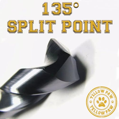 3/16 Inch Drill Bit (3 Pack) Industrial Grade M35 Cobalt Titanium Aluminum Nitrite - 3/16" Diameter & Total Length of 3-1/2" with Working Length of 2-5/16" Easily Drill Into Metal, Steel, & Aluminum - size: 3/16 in