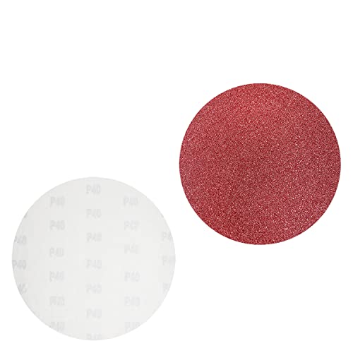9 Inch PSA Sanding Discs, 40Grit, No-Hole Self Stick Aluminum Oxide, 10PCS - size: 40 Grit