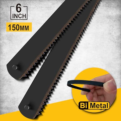 Hanpex 6inch Mini Hacksaw Frame - 150mm Extra Fine Cut Junior Hack Saw with Bi-Metal Blade for Metal and Wood - style: Mini Hacksaw