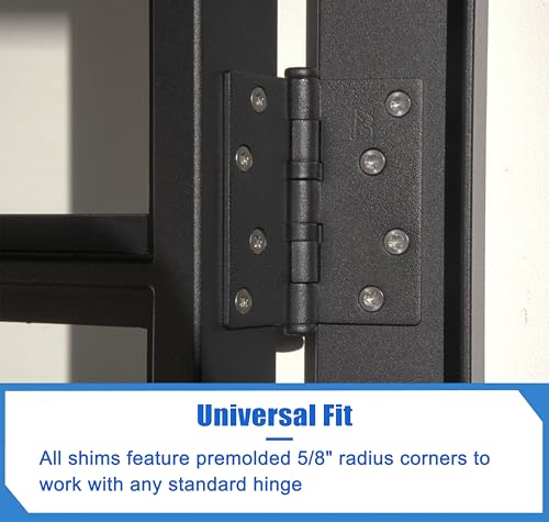 Door Hinge Shims for Door Hinge Repair Kit, 0.030" Thickness,4" Hinge Shims