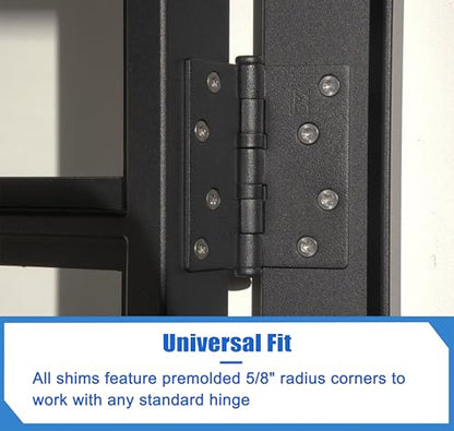 Door Hinge Shims for Door Hinge Repair Kit, 0.030" Thickness,4" Hinge Shims