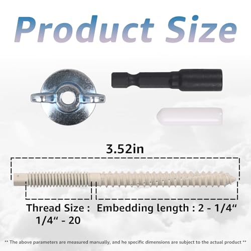 1/4"-20 x 2-1/4"Hurricane Anchor Kit-Hurricane Shutter Hardware Kit(30sets)