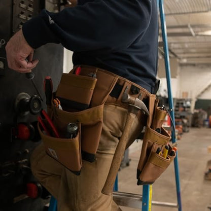 Carhartt 11 Pocket Padded Tool Belt Carhartt Brown - size: 11 Pocket