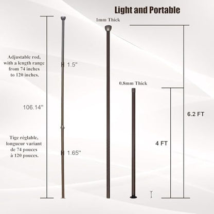 Universal Support Post for Gazebos - Adjustable Height, Reinforced Aluminum