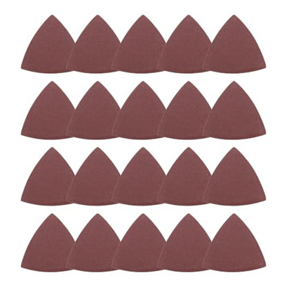 20Pcs Triangle Sandpaper 3-1/8" 150Grit Red - size: 3 1/8inch, 150 Grit