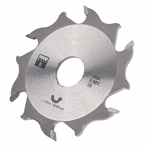 Biscuit Joiner Blade Replacement, 4-Inch 6-Tooth Biscuit Joiner Tool for Woodworking, Carbide Replacement Blade