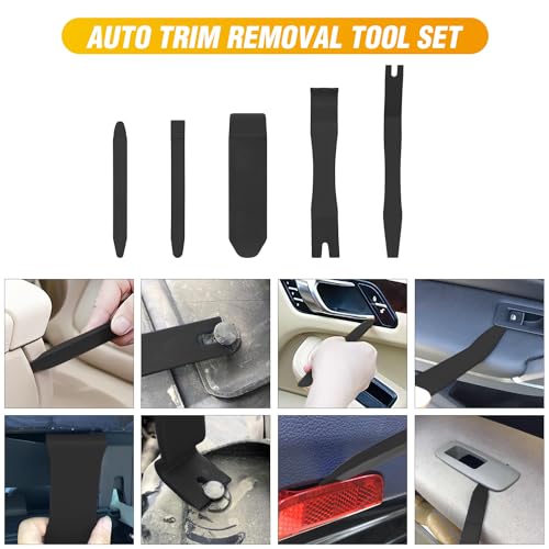 GOOACC 6PCS Auto Trim Removal Tool Kit No-Scratch - color: Black, size: 6PCS Trim Removal