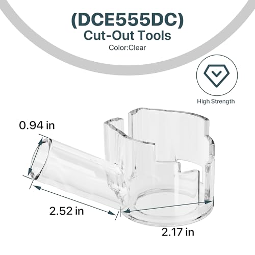 Replacement Dust Shroud for DCE555DC Drywall Cut-Out Tool – Heavy-Duty Dust Cover for Cleaner, Safer Cutting