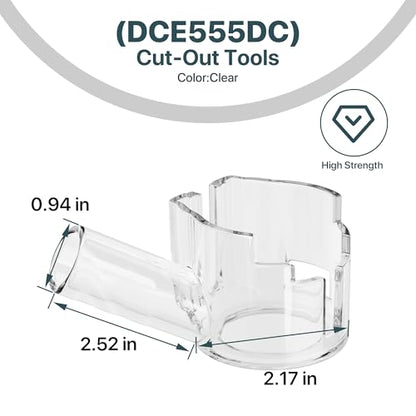Replacement Dust Shroud for DCE555DC Drywall Cut-Out Tool – Heavy-Duty Dust Cover for Cleaner, Safer Cutting
