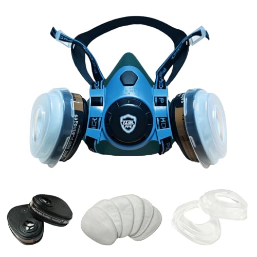 Reusable Half Face Respirator Mask with Filters