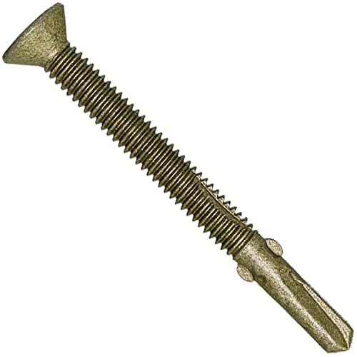 14x2-3/4 Reamer Tek Torx/Star Head Self-Drilling Wood to Metal Screws - for Flatbeds, Trailers - T-30 Torx Screw Head 1 Pound 34 Screws - size: 2-3/4"