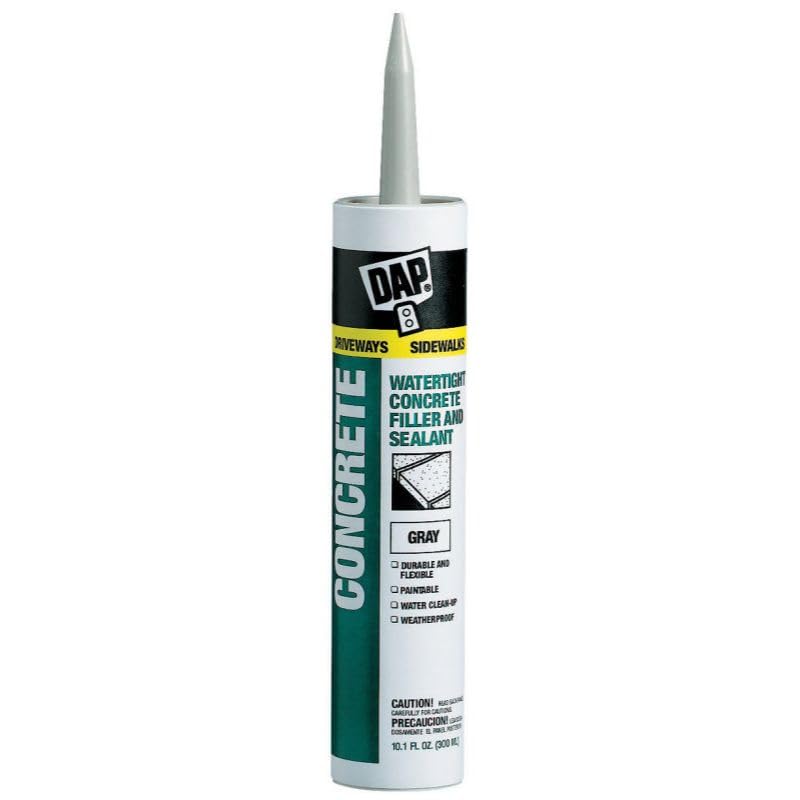 DAP Concrete and Mortar Filler and Sealant, Gray, 10.1 Oz (7079818096)(Pack of 12) - size: 10.1 Oz_Single (Pack of 12)