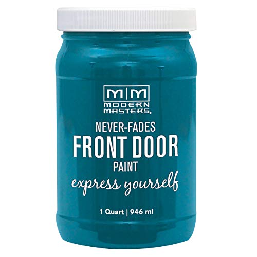 Modern Masters 296681 Front Door Paint, Quart, Satin Tranquil - color: Satin Tranquil