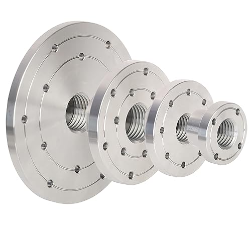6" Wood Lathe Steel Faceplate, 1-1/4”x8TPI Spindle Thread Woodworking Machine Chuck Face Plate