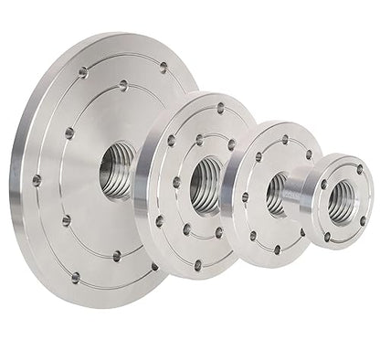 6" Wood Lathe Steel Faceplate, 1-1/4”x8TPI Spindle Thread Woodworking Machine Chuck Face Plate