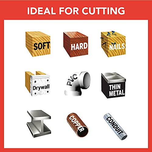 Dremel MM482 Bi-Metal Flush Cut Oscillating Multitool Blade, Ideal for Wood and Metal Cutting Applications - Universal Quick-Fit Interface Fits Bosch, Makita, Milwaukee, and Rockwell - style: 1-Pack