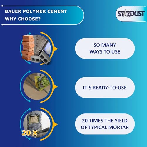 Bauer Instant Polymer Cement, Ready-to-Use, 2kg - size: 2 kg