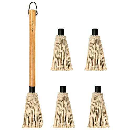 YFWOOD 18 Inch BBQ Mop Sauce Brushes Basting Brush Evenly Sauce Mop - color: BBQ Mop Brush
