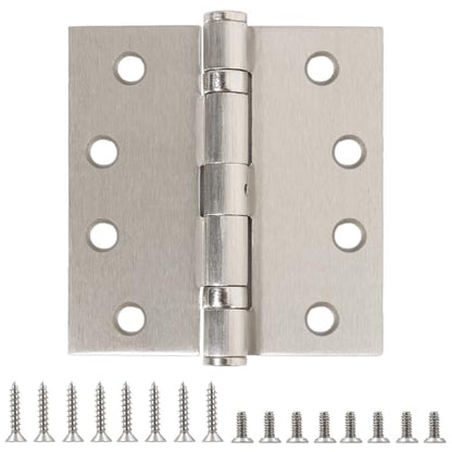 TDCHINGES Commercial Brushed Nickle Door Hinges 4x4.5 Heavy Duty NPR 2 Pack - color: Satin Nickel, size: 2 Pack-BB