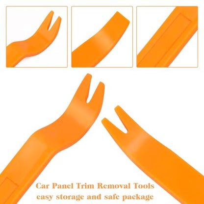 4Pcs Auto Door Clip Panel Trim Removal Tool Kits Thick Plastic Car Tools for Car Dash Radio Audio Installer Pry Tool with Paper Box