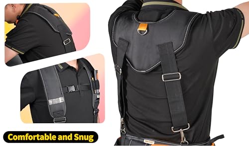 7-Piece Heavy-Duty Tool Rig with Padded Suspenders