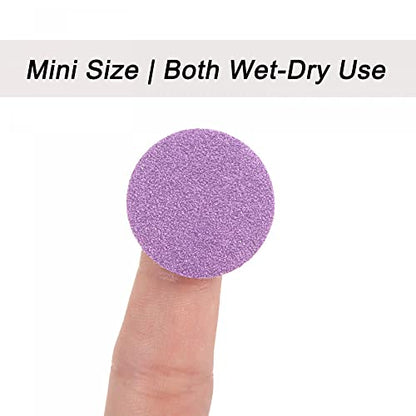 uxcell 50Pcs 1-Inch Purple Sanding Discs 150 Grits Hook and Loop Professional Aluminum Oxide Sand Paper Mini Size for Wood Metal Paint Finishing - style: 150 Grit