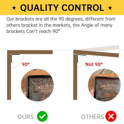 2x4 Galvanized Corner Brace – Heavy Duty L Bracket (4-Pack) - size: 2x4 inch ( 4 Pack )