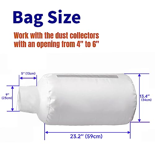 4" 30 Micron Bag w/Clamp for DW735/734/70399 & 4-6" OD Saws/Planers