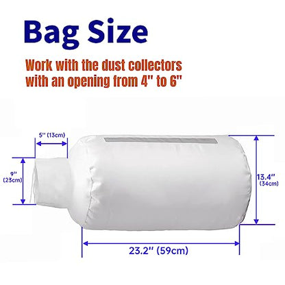 4" 30 Micron Bag w/Clamp for DW735/734/70399 & 4-6" OD Saws/Planers