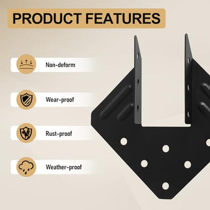 32 Pack Hurricane Ties for 2x4 2x6 2x8 Wood Joist Rafter Truss Connector - size: 32 PCS, style: 2''x4''Hurricane Tie