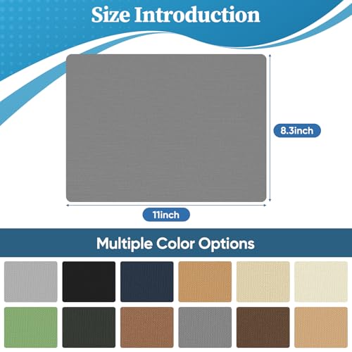 Canvas Repair Patch，Waterproof Self Adhesive Fabric Patch for Tent,Boat Cover,Canopy,Umbrella,Furniture Cover,Awning,Luggage,Couch.(8.3″ x 11″-Dark Grey) - color: Dark grey