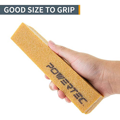 POWERTEC 110344 9 Inch PSA Sanding Discs & Abrasive Cleaning Stick Set | Assorted Sandpaper 30PK - 5 Each of 60,80,100,120,180,240 Grits for Drywall, Woodworking, Random Orbital Sanders, DA Sanders - style: 60-240 Grits, w/ Cleaning Stick