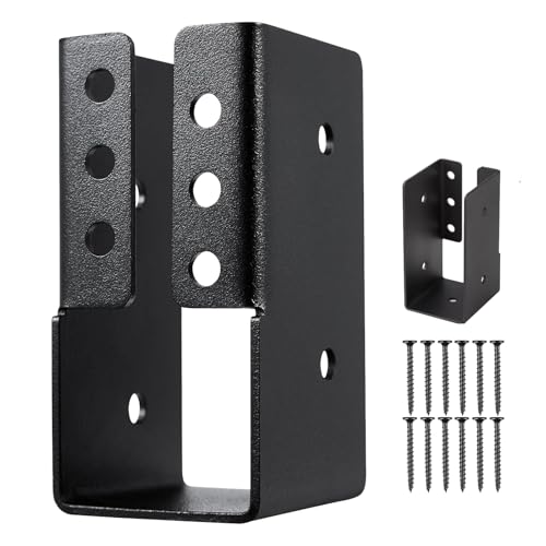 Concealed Joist Hangers,20 Pcs 2"x4" Outdoor Concealed-Flange Joist Bracket