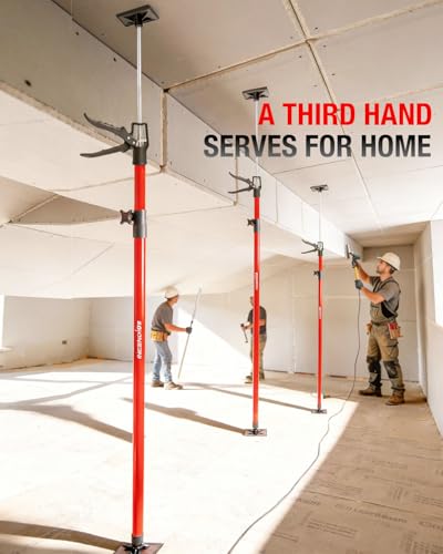 2PK Cabinet Jacks, 45 to 114 in Adjustable Telescopic Support Pole - size: 45-114 in, 2pc