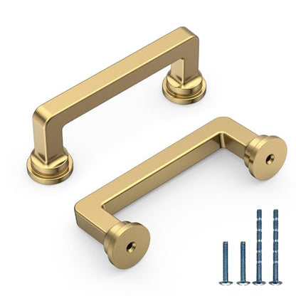 10 Pack 3 Inch Champagne Bronze Cabinet Pulls, Kitchen Hardware - color: Champagne Bronze, size: 3" Hole Center