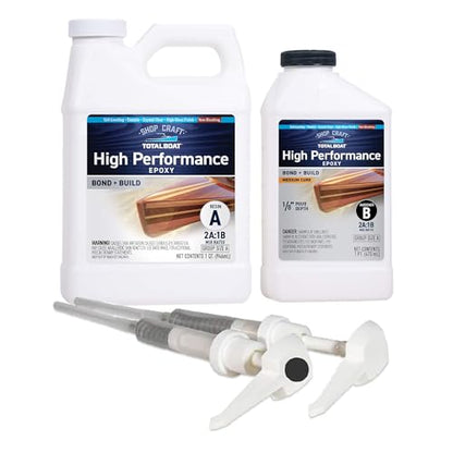 TotalBoat High Performance Clear Marine Epoxy Resin - 1.5 Quart Kit, Medium - size: 1.5 Quart, style: Medium