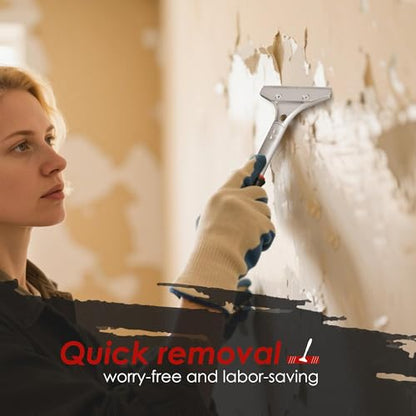 ORIENTOOLS Heavy Duty Scraper, Replaceable Blades for Paint & Sticker