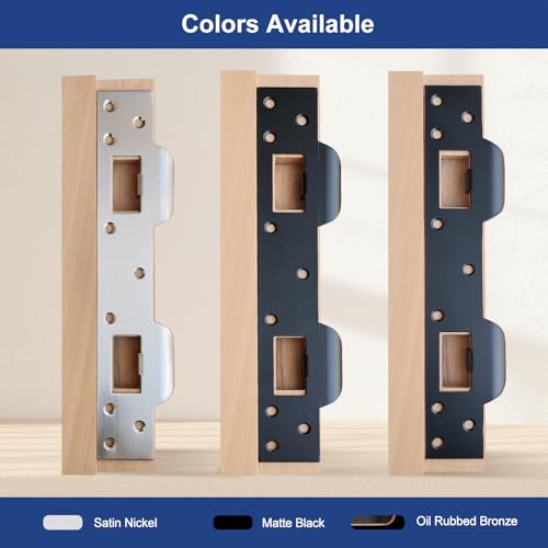 Door Strike Plate Double Opening, with Reinforced Torx Screws, Bit