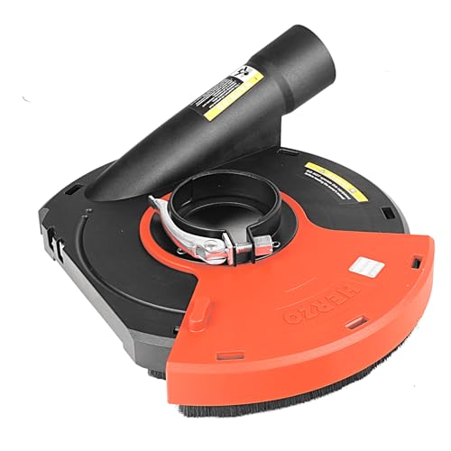 HERZO Universal Surface Grinding Dust Shroud for 9 Inch Angle Grinder Grinding Task - size: 9 inch