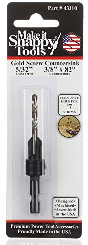 Snappy Tools 5/32 Inch x 3/8 Inch Countersink #43310 - size: 5/32" x 3/8"