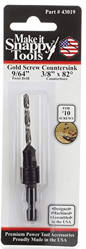 Make it Snappy Tools 9/64 Inch x 3/8 Inch Countersink #43019 - size: 9/64" x 3/8"