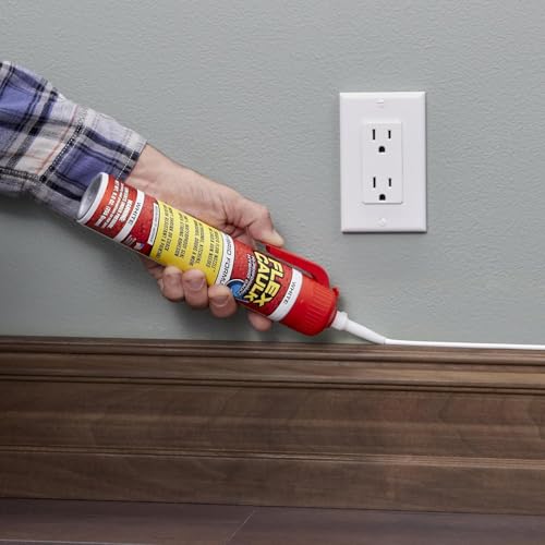 Flex Caulk Hybrid Polymer Waterproof Sealant, White, 9 oz, 1-Pack - style: White, 9 oz, 1-Pack